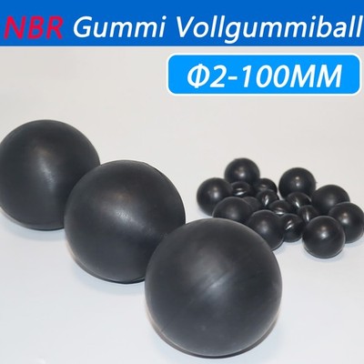 NBR Gummiball Vollgummiball elastischer Ball Dichtungsball 2mm - 100mm Schwarzer