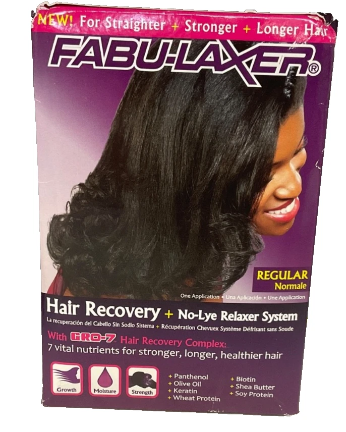 Fabu-Laxer Recuperación del Cabello + Sistema Relajante Sin Lejía, Regular, 1 Aplicación Foto 2 de 2
