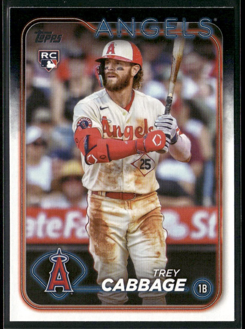 2024 Topps #321 Trey Cabbage Rookie A695 Los Angeles Angels
