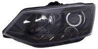 Scheinwerfer Links FüR Skoda Fabia 3 NJ 2014- Schwarz LWR Motor Tagfahrlicht H7