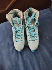 Roller Derby Candi Girl Carlin Roller Skates  Green/ Blue  USA 10