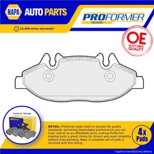 Brake Pads Set fits MERCEDES VITO W639 3.7 Front 04 to 08 Proformer Quality