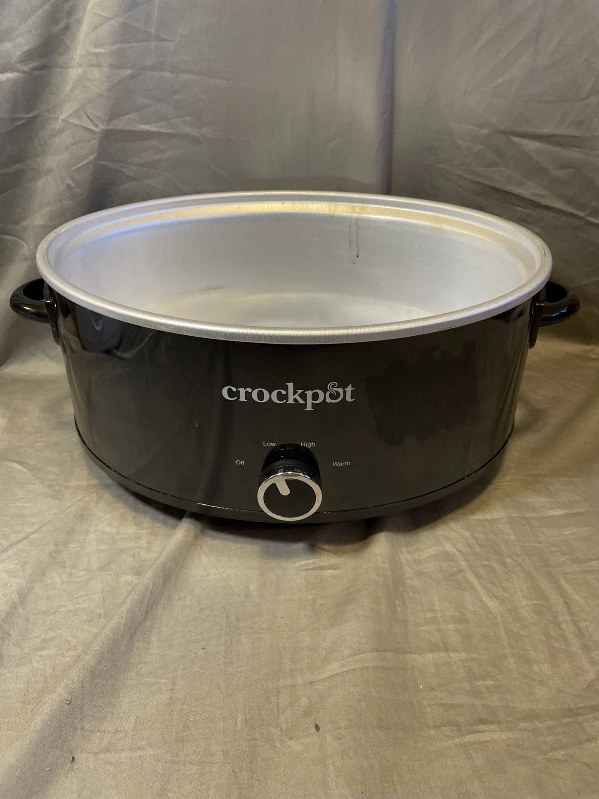 CROCK POT 7qt Slow Cooker SCV700-B BASE ONLY Black replacement Tested Clean