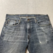 Levis 569 Jeans Mens 38x32 Fits 38x30 Blue Denim Faded Baggy Loose Skater Adult