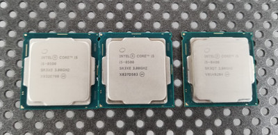 LOT OF (3) X2 Intel Core i5 8500 3.00GHz SR3XE / X1 Core i5-8400 SR3QT 2.80GHZ