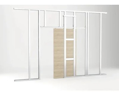 Knauf Schiebetürelement Schiebetürsystem Pocket Kit Easy MSW Trockenbau CW 100