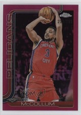 2025-26 Topps Chrome Magenta Refractor 253/399 CJ McCollum #136 1rr2