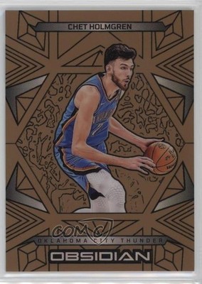 2024-25 Panini Obsidian Electric Etch Bronze Flood 96/99 Chet Holmgren #68 0q5