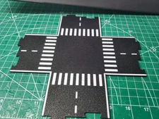 ROAD PIECE 4 WAY INTERSECTION S SCALE BUILDING-DIORAMA