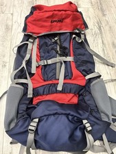 Emmi Daedalic -65 65 L Liter Large Hiking Pack Backpack Red And Blue With Cover