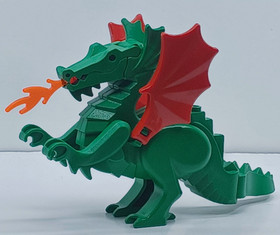 Lego Classic Green Dragon Minifigure Wings 6076 9376 6082 CMF Rare Vintage Lot 