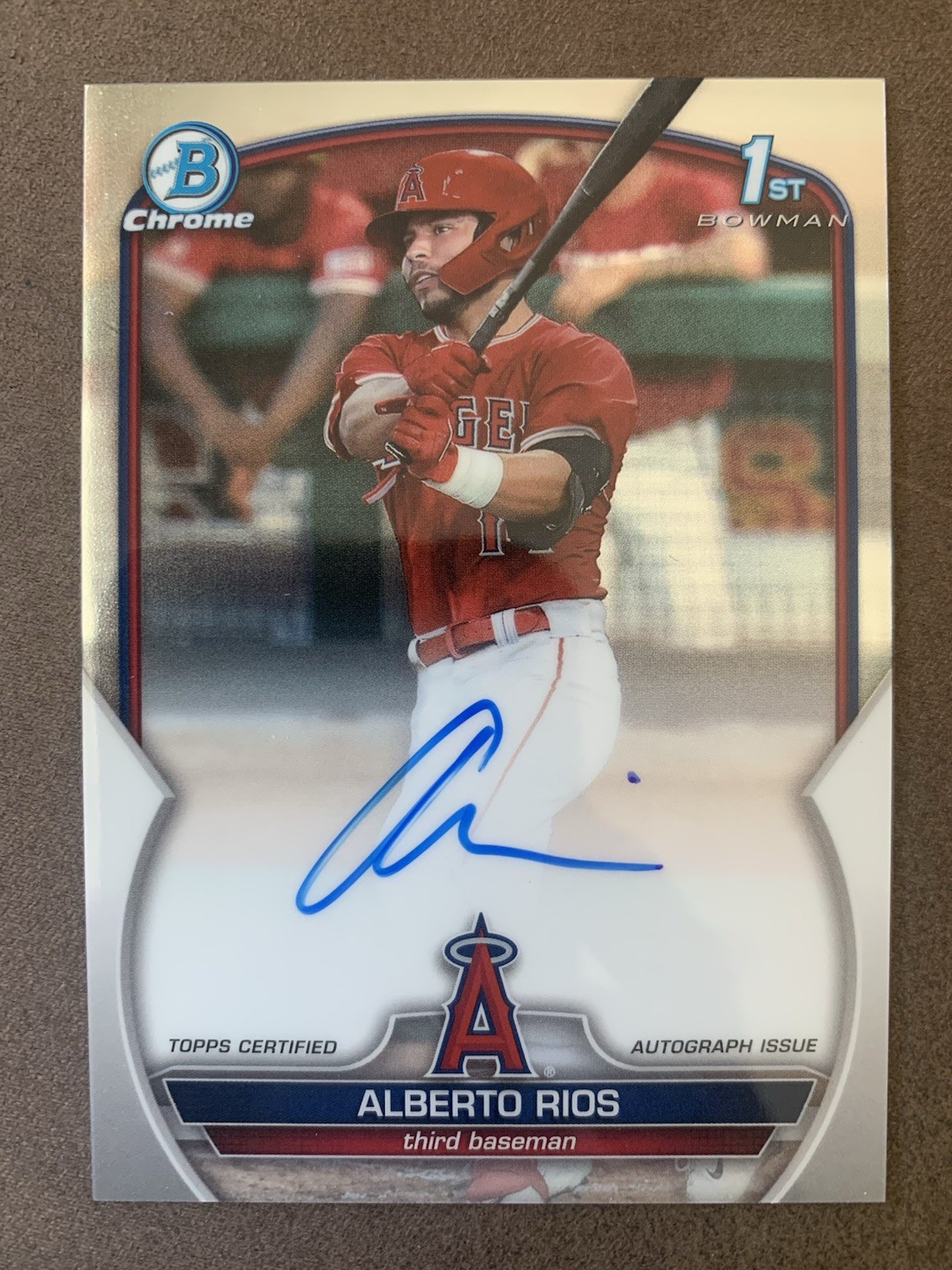 2023 Bowman Draft Alberto Rios Chrome Prospect 1st Auto #CDA-AR