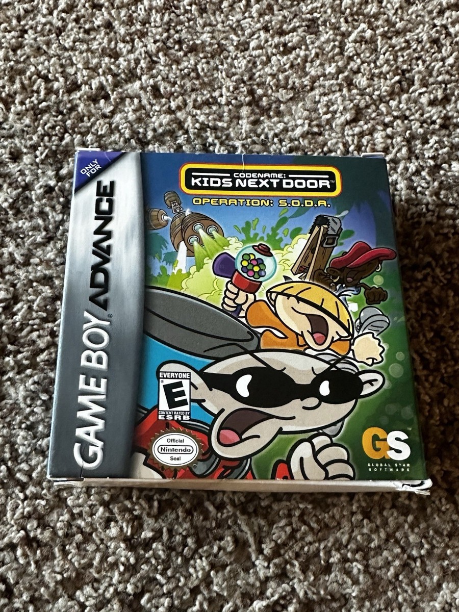 Nintendo Gameboy Advanced Kids Next Door-Operation S.O.D.A. w/ box