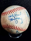 HARRY CARAY, BILLY WILLIAMS CHICAGO CUBS AUTOGRAPHED ONL GIAMIATTI BASEBALL