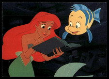 Ariel & Flounder 1991 Pro Set The Little Mermaid #13 Raw Card