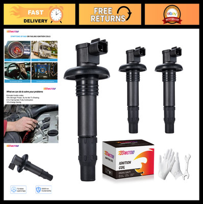 3-Pack Ignition Coils for SeaDoo GTX RXT RXP GTI GTS GTR 4-TEC Models - Replaces