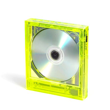 km5 Instant Disk Audio CP1 Neon Yellow Portable CD Player Bluetooth