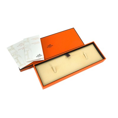HERMES H Watch mini HH1.110 Quartz White Shell Dial Ladies 