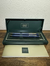 Lápiz Cross Mate Azul y Oro 23K 240105 con Pluma Negra en Caja Sin GRABADO