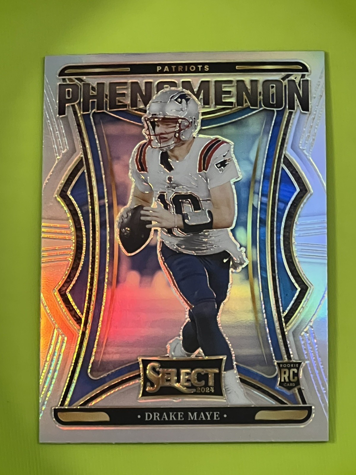 2024 Panini Select Drake Maye Phenomenon SILVER PRIZM ROOKIE RC HOLO SP 💎💎💎