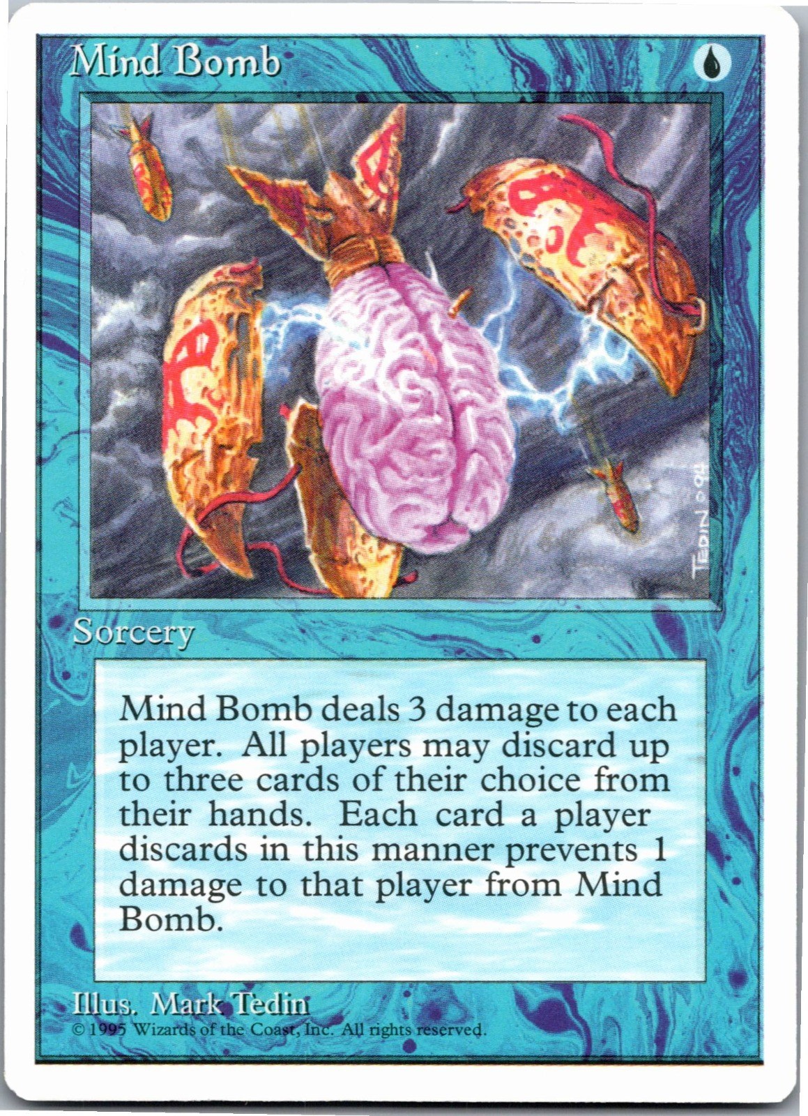 Mind Bomb - U - MTG: Fourth Edition (4ED - ) 1995 [LP]