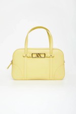 Armani Exchange Borsa media bauletto gialla