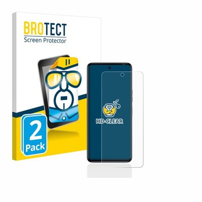 2x Display Schutz Folie für Tecno Camon 20 Pro 5G Zubehör Transparent
