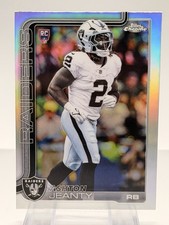 Ashton Jeanty RC REFRACTOR - 2025 Topps Chrome Football #322 Raiders Rookie
