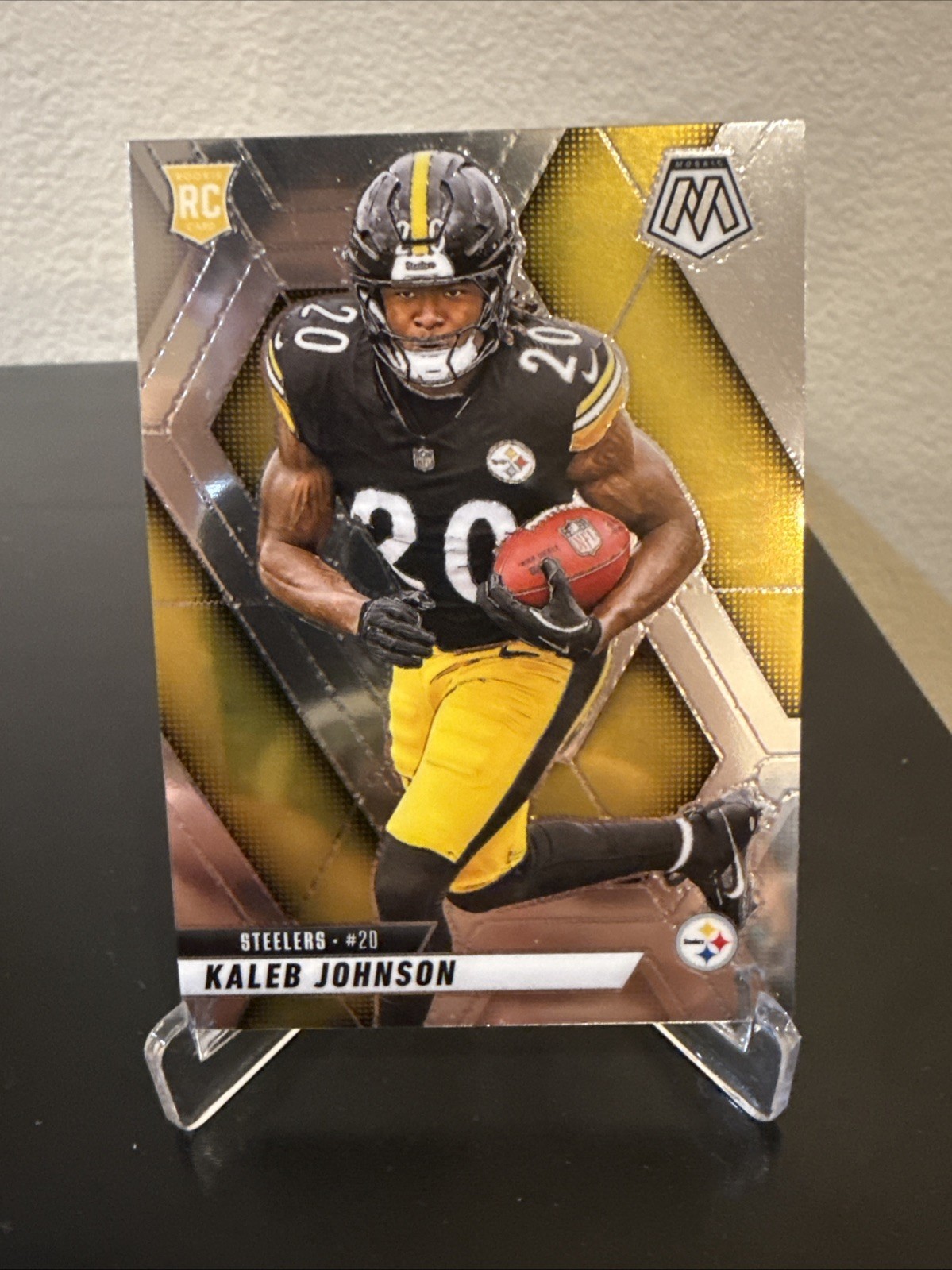 2025 Panini Mosaic Kaleb Johnson Rookie Card #315 Pittsburgh Steelers RC