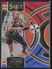 2024 Select WNBA #189 Tiffany Mitchell Prizms Red Blue /399 Connecticut Sun (A5)