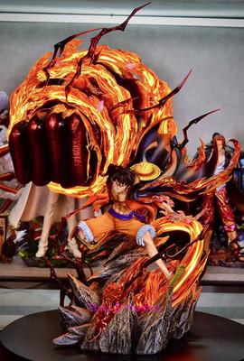 Monkey D Luffy Gear 3 Resin LZ Studio One Piece Figurine with led 40.5cm