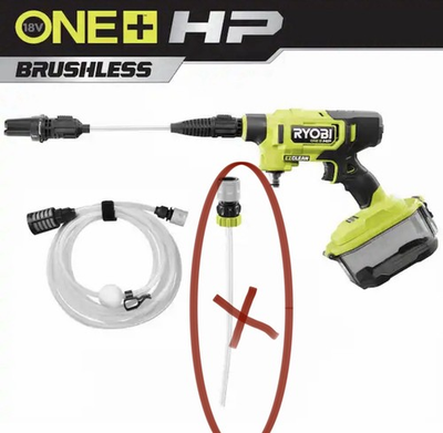 #ad RYOBI ONE HP 18V EZClean 600 PSI 0.7 GPM Power Cleaner Tool Only MISSING $64.99