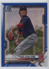 2021 Bowman Draft Chrome Blue Refractor 137/150 Chih-Jung Liu #BDC-190 13c1