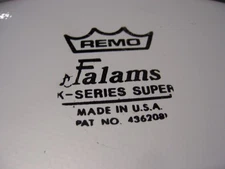 14" Remo Falams K-Series Super Smooth White Batter Drum Head Made in the USA