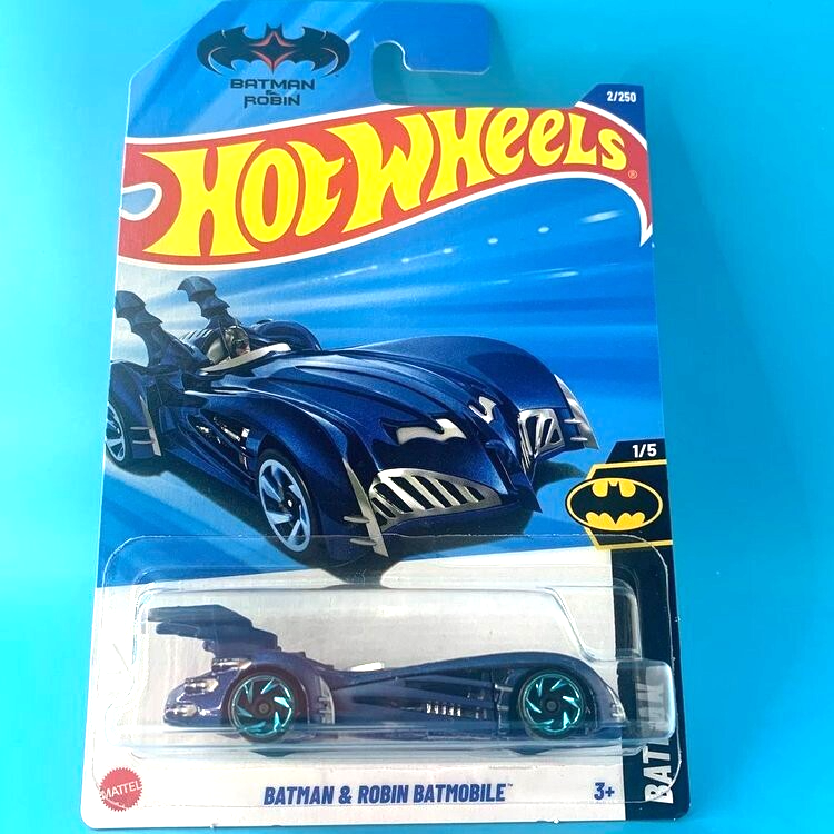 HOT WHEELS 2025 BATMAN & ROBIN BATMOBILE DARK BLUE 2/250 HYX61