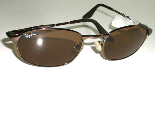 RAY BAN RB3003 HIGHSTREET MS W3129 B15 SLEEK BROWN SIDESTREET OVALS SUNGLASSES - Picture 3 of 10