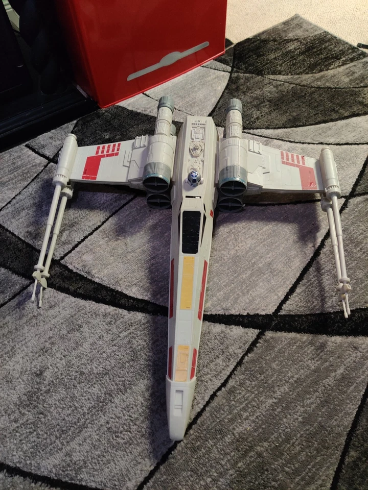 Star Wars X-Wing Fighter TALKING Display 30" x 25" ENORME Hero Series Kenner Hasbro Foto 2 de 4