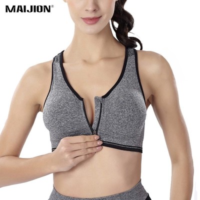 zipper sports bra plus size