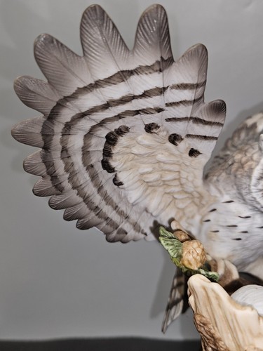 Homeco Home Interiors Sheltering Wings Screech Owls 8¼" Tall Porcelain *READ* - Picture 3 of 16