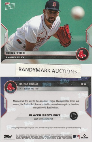 2022 Topps Now OD-26 Nathan Eovaldi
