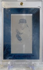 2015 Topps Allen & Ginter #224 Edison Volquez 1/1 Cyan Printing Plate Royals