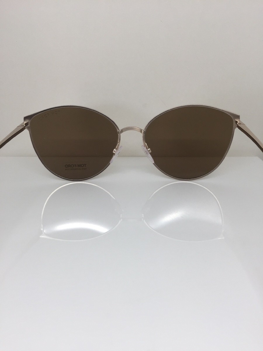 TOM FORD TF 654 28F ZEILA Gold Smokey Pink Gradient SUNGLASSES 140-2 Italy Tom Ford - Zeila (Gold) – Good See Co main image 4
