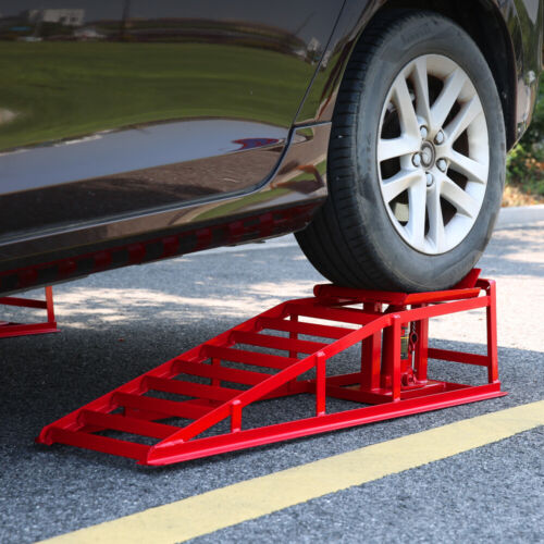 2 PCS 5T hydraulic vehicle ramp oil change heavy-duty adjustable vehicle lift - Picture 3 of 8