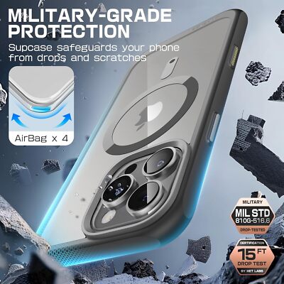 SUPCASE Magnetic Phone Case for iPhone 16Pro 6.3''+Camera Button Shockproof Cover