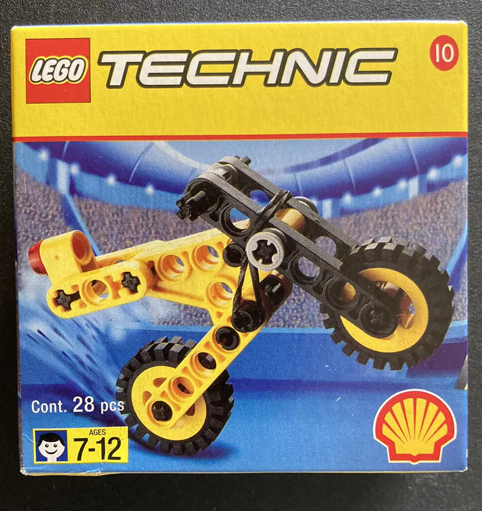 Prestado gritar Llanura LEGO Technics Shell Promo #10 Motorcycle Moto Bike Building Set 2544 Sealed  2000 | eBay