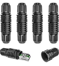 Junction Box Cable Connector Waterproof Junction Box 2 Way With 3 Pins 5 Packs 