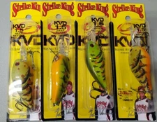4 Strike King KVD 1.5 Deep Diving Square Bill Crankbait Green Pumpkin Craw **H**