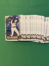 2020 Bowman Paper HENDRY MENDEZ Milwaukee Brewers 1ST Bowman Rookie RC LOT 25