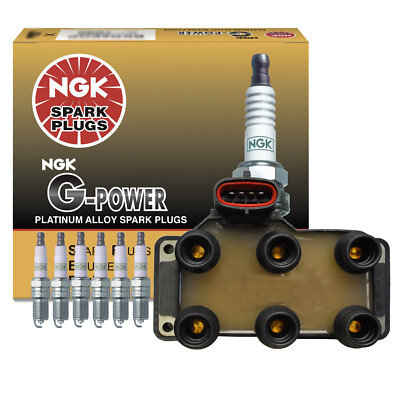 Denso COP Direct Ignition Coil NGK 6 G-Power Spark Plugs Kit For Ford Mercury