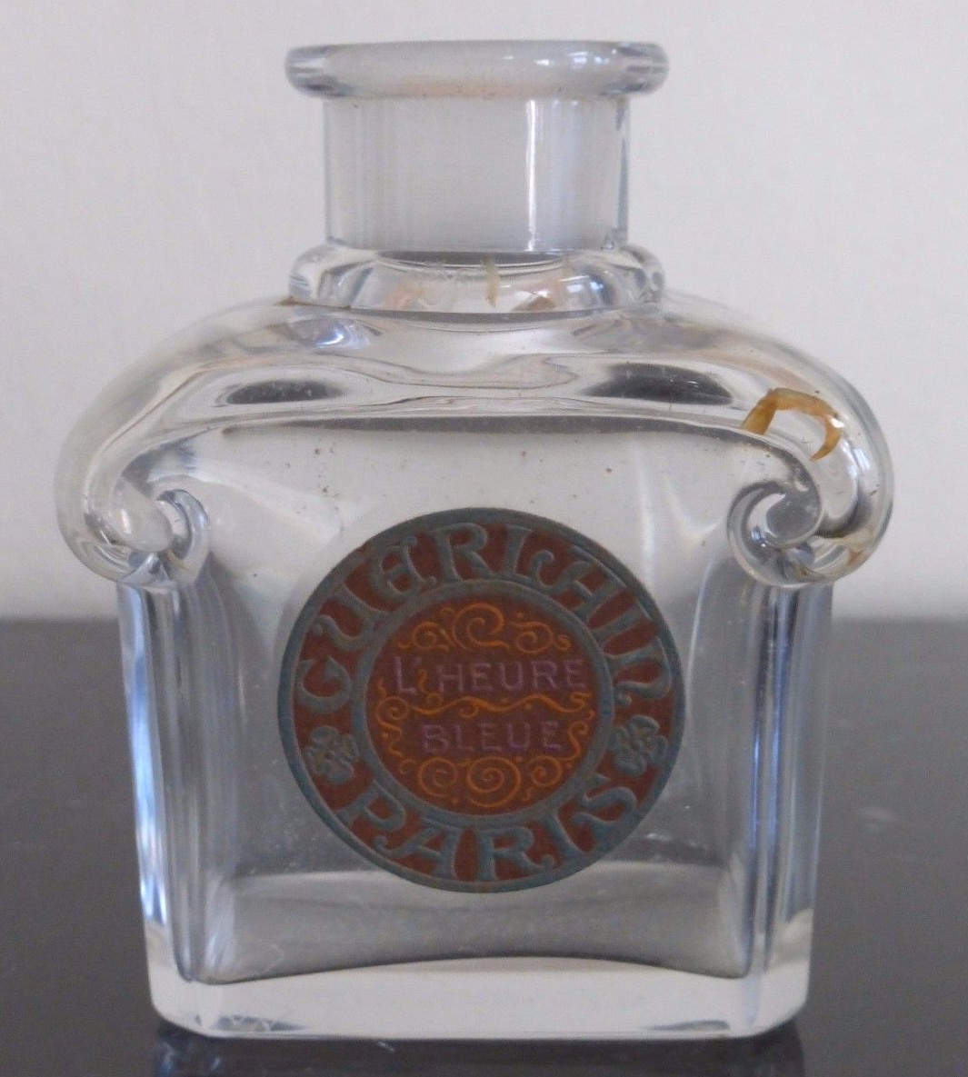 Vintage Guerlain L' Heure Bleue Crystal Nancy Empty Perfume Bottle